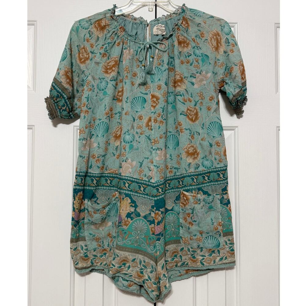 Free People Spell & the Gypsy Collective Seashell Romper, Size XS